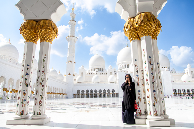 Die Sheikh-Zayed Grand Mosque in Abu Dhabi